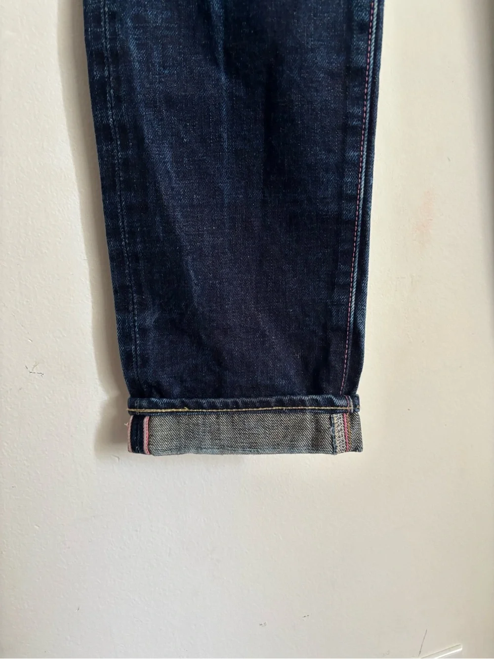 Momotaro Jeans Men 31 Pink Selvedge Denim Going To Battle Stripes Made In Japan
